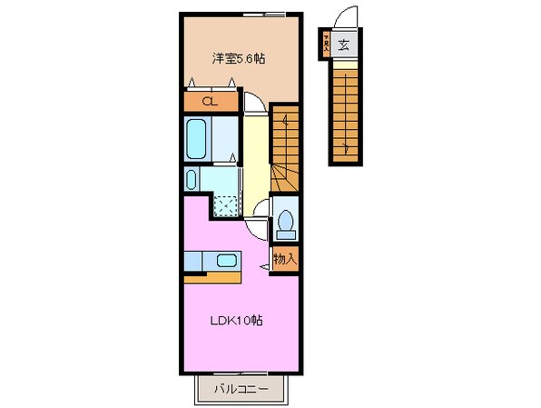 星川駅 徒歩25分 2階の物件間取画像